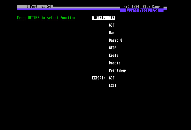 Commodore Software - Graphic Converters [C128]