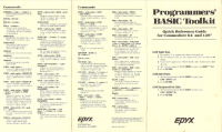 epyx-programmers-basic-toolkit-reference-card